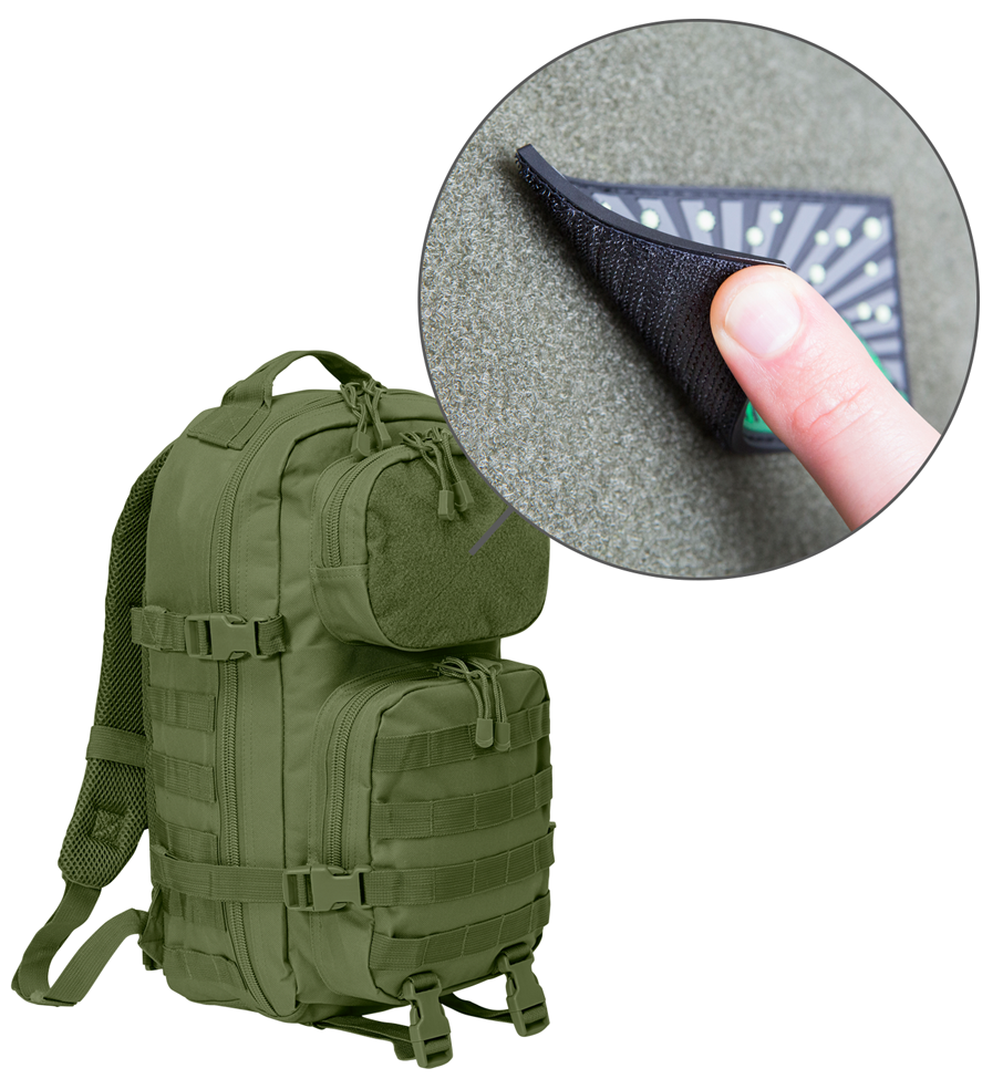 Rucksak Molle US Kampf Rucksak Oliven taktesch Cooper PATCH mëttelfristeg