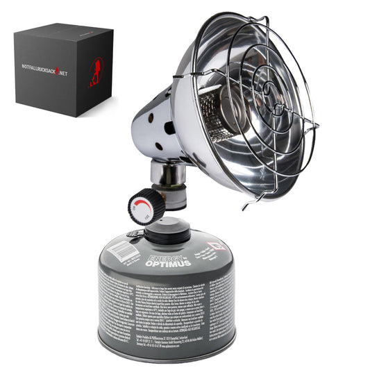 Noutheizkit Basis Stralungsheizung mat passenden Gaspatroun