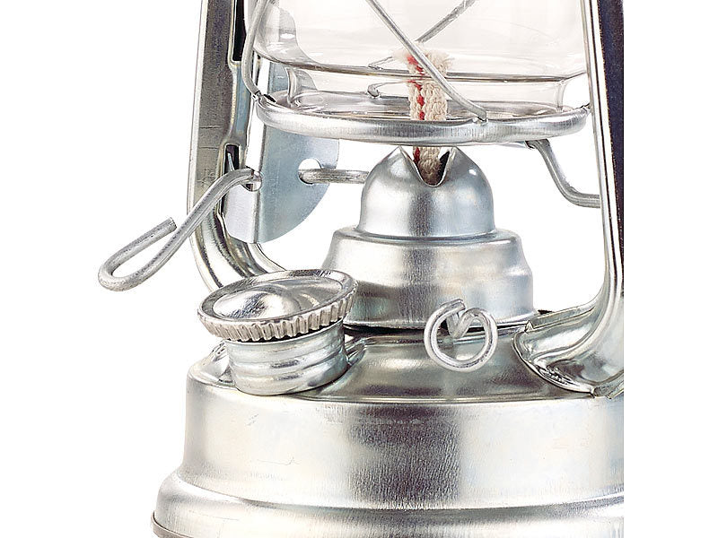 Galvaniséierte Kerosinlampe / Hurrikanlantern