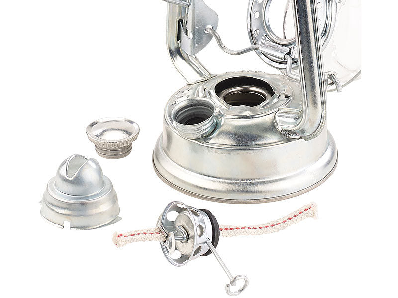 Galvaniséierte Kerosinlampe / Hurrikanlantern