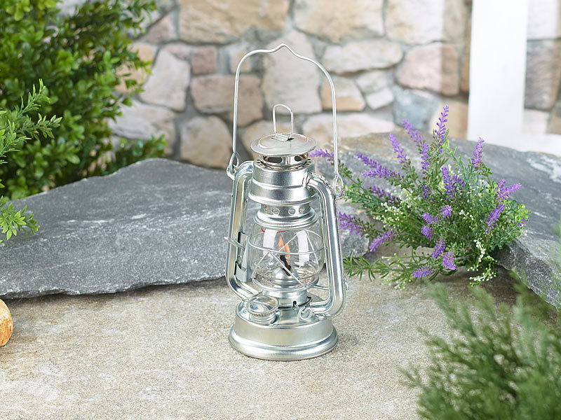 Galvaniséierte Kerosinlampe / Hurrikanlantern