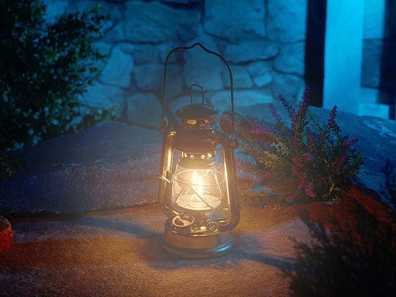 Galvaniséierte Kerosinlampe / Hurrikanlantern
