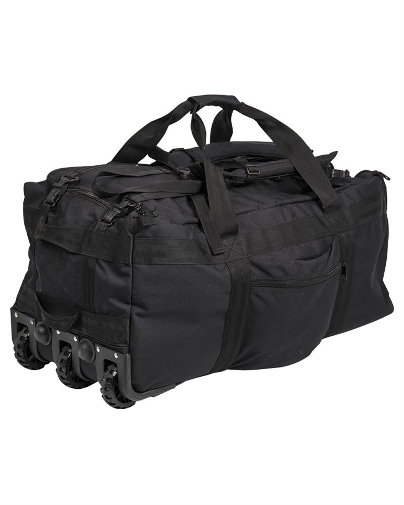 Combat Duffel Sak M.Rollen schwaarz