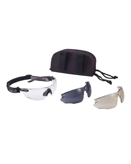 Ballistic Goggles Bollé® 'Combat' Black - Platinplated