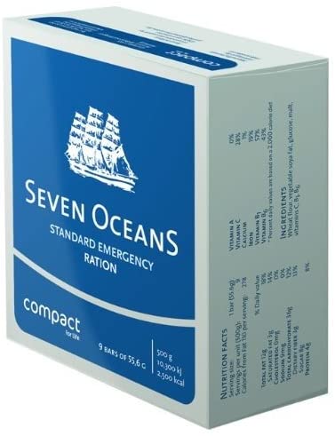 Emergency Food Seven Oceans Ähnlech wéi BP-ER BPER Survival Food Pack 24 x 500g
