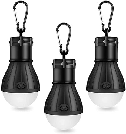 Winzwon Camping Lampe, LED Camping Lantern, Portable Zelt Lamp Lantern Glühbir Set-Noutlicht COB 150 Lumen Waasserdicht Camping Light fir Camping Adventure Fëscherei Garage Stroumausfall (Pak vun 3)