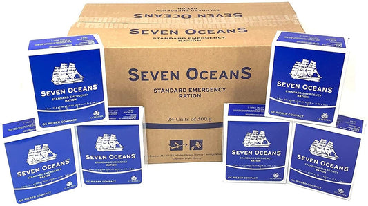 Emergency Food Seven Oceans Ähnlech wéi BP-ER BPER Survival Food Pack 24 x 500g