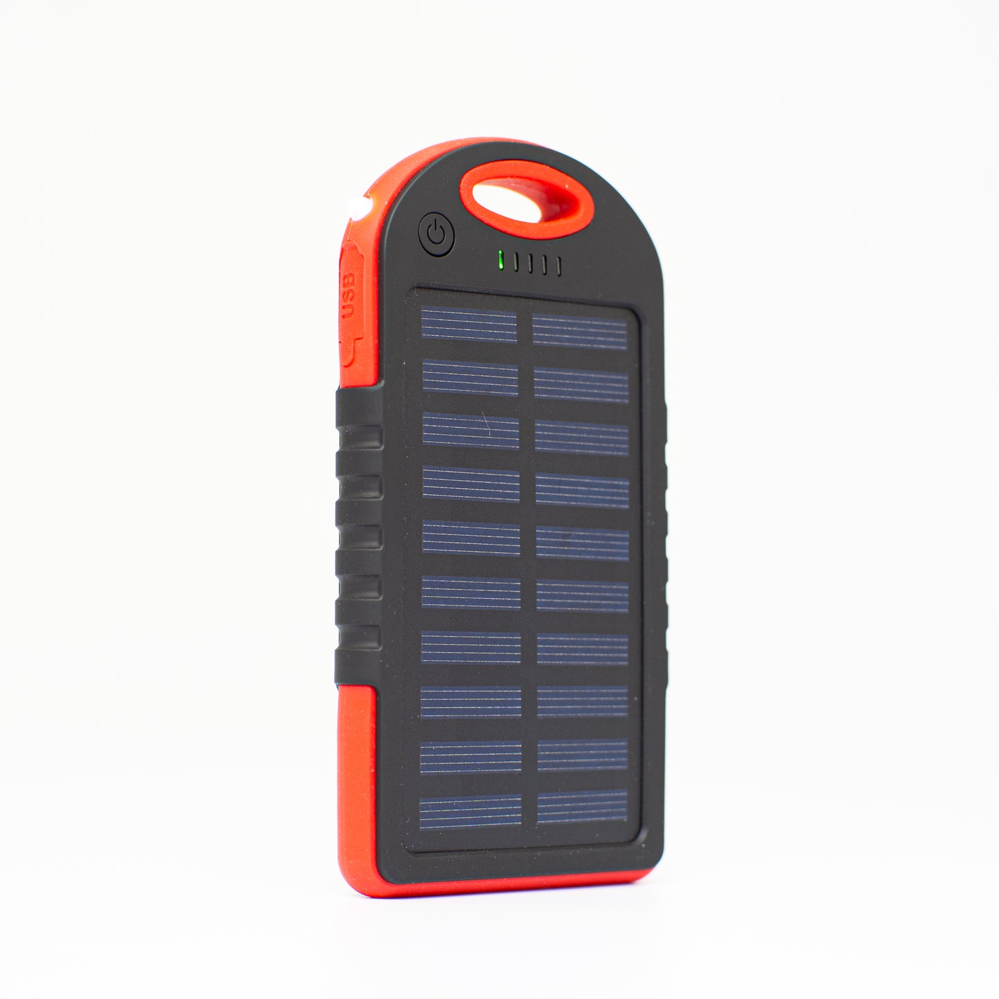Solarenergiebank Premium Solarpanneau mat Kraaftbank, Lampe an 2x USB Out - direkt mat der Sonn gelueden fir Noutkraaft