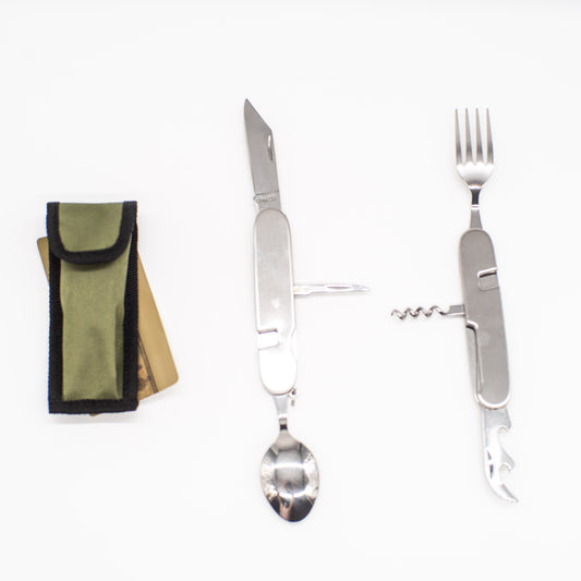 Klappbar Premium Besteck - deelbar Messer Gabel Läffel