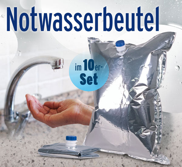 Noutwaasserbeutel - Set vun 10, all 20 Liter