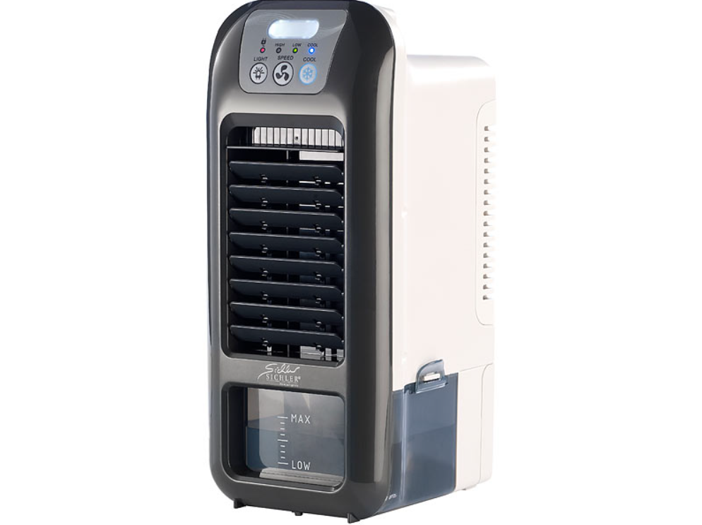 Hot Temperature Air Cooler - Géint dréchen Loft - Portable Evaporative Cooler - Chiller - Mini Cooler - 9W - Noutkühler / Noutkühler - Waasserkühlen / Kühlen - Verdampungstechnologie