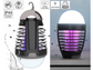 2 an 1: Insektemorder an dimmbar Laterne - Insektschutz - Liicht/Lampe/Lantern - Batterie/USB Verbindung - Noutlicht - Insektelampe - Campinglicht - elektresch - Noutschutz