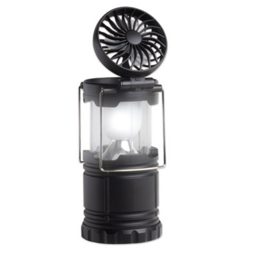 Lampe mit Fan - Luucht/Lantern/Lumaire - Noutlicht - Ofkillung - Liichtquell - Liichtversuergung - Noutlichtquell - Campinglicht/Lantern - Outdoorlicht