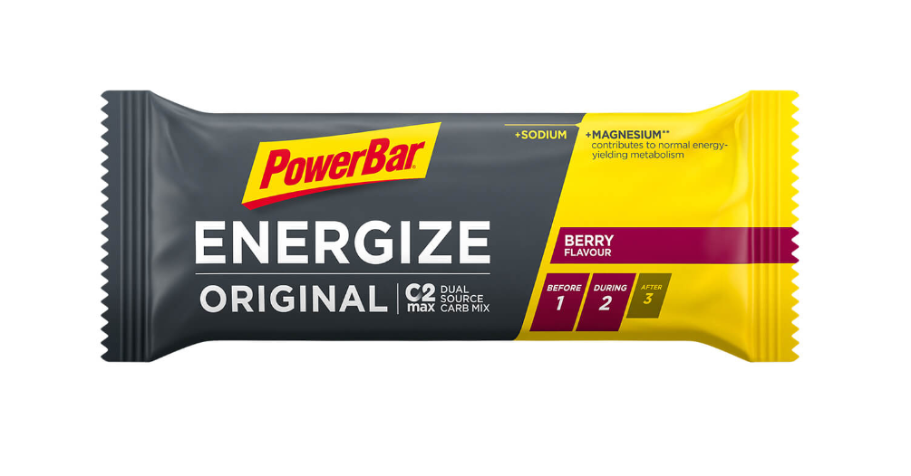 Powerbar 20 Baren - Original - véier Varietéiten - Powerbars - Energiebarren
