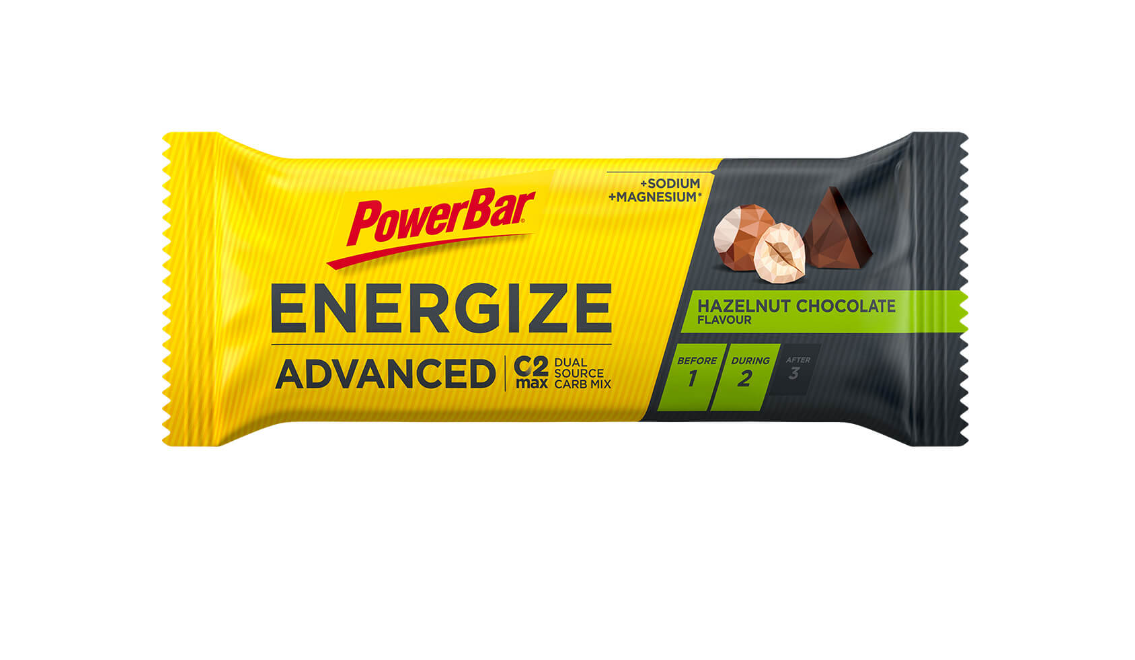 Powerbar 20 Power Bars - Advanced - véier Varietéiten