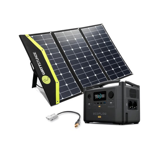 Premium Solar Station 200W mat Stroumlagerung / Kraaftstatioun
