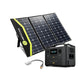 Premium Solar Station 200W mat Stroumlagerung / Kraaftstatioun