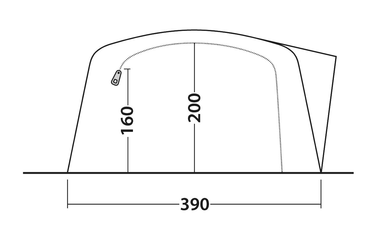 Tunnelzelt Knightdale fir 8 Persounen