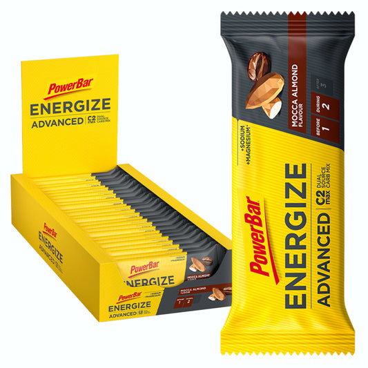 Powerbar 20 Power Bars - Advanced - véier Varietéiten