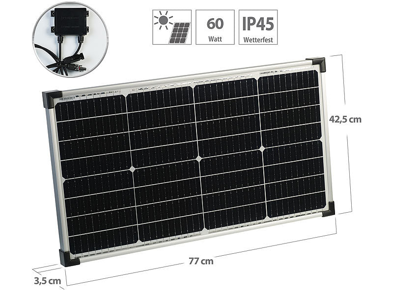 Solarpanneau mat Kraaftbank (b-Stock) fir Laptops an aner Geräter Noutkraaftgenerator Solarenergiebank